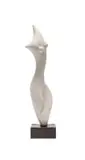 Johan van Heerden, Abstract Nude, carved stone, on a wooden base