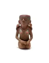 Kneeling Nude Vessel by Noria Mabasa, painted and incised terracotta, offered Dec 2025