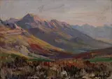 Hugo Naude, Cape Landscape, oil on board