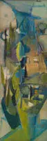 Stanley Pinker, Abstract Composition, oil on board