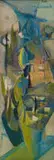 Stanley Pinker, Abstract Composition, oil on board