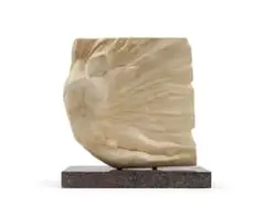 Caroline van der Merwe, II Sole, marble, on a granite base