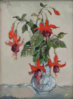 Gregoire Boonzaier, Fuscias (Sic), 1983, oil on canvas
