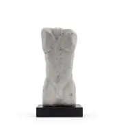 Bill (William John) Davis, Adonis, 1976, Carrara marble, on a wooden base