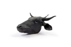 Angus Taylor, Disproportions of Inflation-African Vanitas, Disproportion of Inflation series, bronze with a black patina