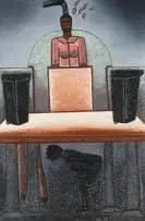 Alfred Thoba, Bayo Thuala (An Evil II), 2003, oil on canvas laid down on board