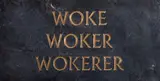 Brett Murray, Woke, 2018, marble and gold leaf