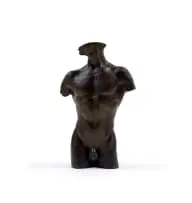 Fanie Eloff, Nude Torso of a Man, bronze with a brown patina