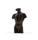 Fanie Eloff, Nude Torso of a Man, bronze with a brown patina