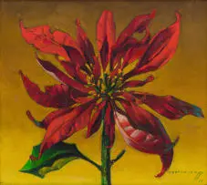 Vladimir Tretchikoff, Poinsettia, 1949, oil on canvas