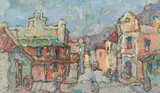 Gregoire Boonzaier, District Six, Cape Town, 1989, oil on board