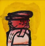 Robert Hodgins, Lenin in Exile, 2006, oil on canvas