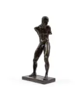 Fanie Eloff, Discus Thrower, 1924, bronze with a brown patina
