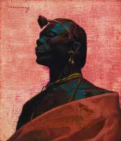 Vladimir Tretchikoff, Masai, oil on canvas