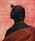 Vladimir Tretchikoff, Masai, oil on canvas