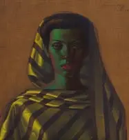 Vladimir Tretchikoff, Malay Girl, 1951, oil on canvas