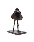 William Kentridge, The Nose Walking, bronze with a brown patina