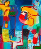 Norman Catherine, Tom & Dick, 2005, oil on canvas