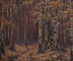 Hugo Naude, Sunset, Bishopscourt, 1918, oil on canvas