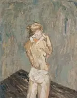 Mia Chaplin, Mother and Child, 2019, oil on paper