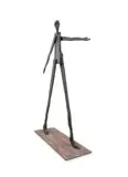 Beezy Bailey, Walking Tall, bronze with a brown patina