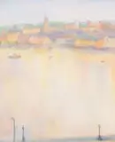Maud Sumner, The Golden Thames, 1964, oil on canvas