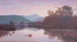 Jan Ernst Abraham Volschenk, Zandfontein, Riversdale - "Early Morning", (Wyders River, near Riversdale)