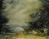 Zarah Cassim, Setting, 2023, oil on canvas