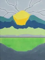 Thebe Phetogo, Lowe (Day Painting 6), 2024, oil and acrylic on canvas