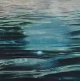 Elmarie van Straten, Beneath the Surface, 2025, oil and spraypaint on board