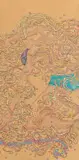 Shakil Solanki, Just Like a Moth Who Dies For the Flame / Maar Dala, 2023, acrylic paint and imitation gold leaf on canvas panel