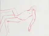 Colijn Strydom, Oedipus: Red Figure, 2023, acrylic on board
