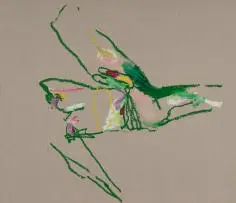 Lucy Jane Turpin, Figure in Green, 2023, oil on Belgian linen
