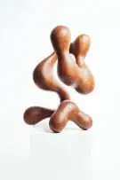Driaan Claasen, Always Trust Your Gut, 2023, African mahogany wood