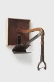 Aaron Philander, Self Served, 2025, deconstructed chair, spade and wooden board