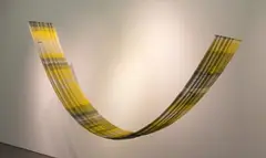 Sivan Zeffertt, Colour Field, 2022, handwoven cotton and lambswool
