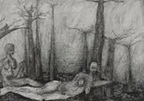Nthabiseng Kekana, Rebirth, 2023, mixed media on Fabriano