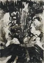 Joëlle Joubert, Mt. St. Helen Erupting in 1980, 2023, ink and wax on paper