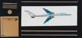 Detton (Tito) Zungu, Untitled (Composite, Flag and Plane), mixed media with koki on paper and card
