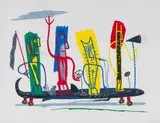 Norman Catherine, Roadshow, 1999, colour screenprint on paper