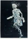 Nelson Makamo, Girl, monotype and pastel on paper