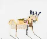 Bastiaan van Stenis, Beast, mixed media and found objects on canvas