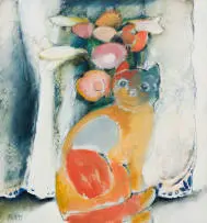Michael Heyns, 'n Klompie Blomme (A Bunch of Flowers), 1995, oil on canvas