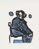 Robert Hodgins, Oupa (Grandpa), 2007, colour etching and acquatint on paper