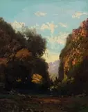 Tinus de Jongh, Cliff Face, oil on canvas