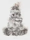 Diane Victor, Pyramid Scheme, 2019, three colour lithograph on paper