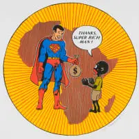 Anton Kannemeyer, Super Rich Man, 2011, six colour lithograph on paper