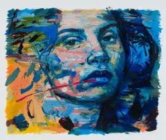 Lionel Smit, Collide, 2025, hand-finished colour giclée print on paper