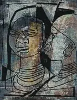 Sidney Goldblatt, Double Portrait of a Woman, oil on paper