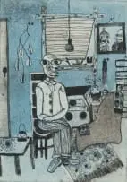 Joël Mpah Dooh, Dad Told Me About That, 2008, colour etching on paper